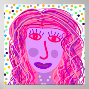 Hair: An Abstract Portrait  Poster