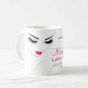 Hair and beauty Lash Extension company branding Coffee Mug