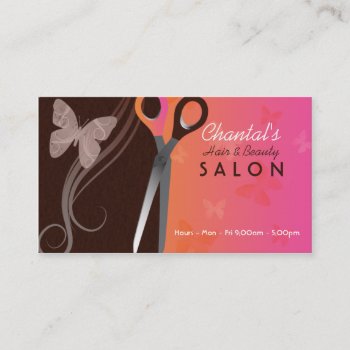 Hair And Beauty Salon Business Cards by chandraws at Zazzle