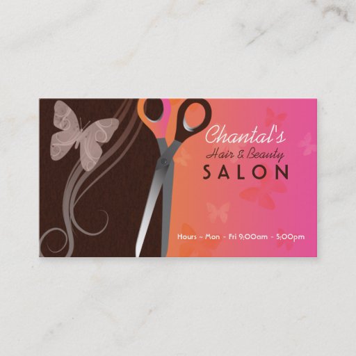 Customizable Hair and beauty salon business cards
