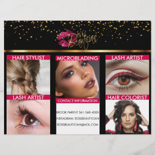 Hair and Lash Beautician Flyer