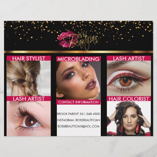 Hair and Lash Beautician Flyer