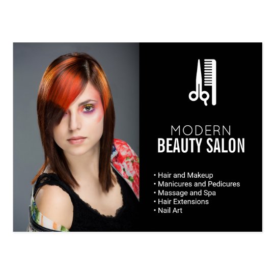 Hair and Makeup Beauty Salon Marketing Direct Mail Postcard