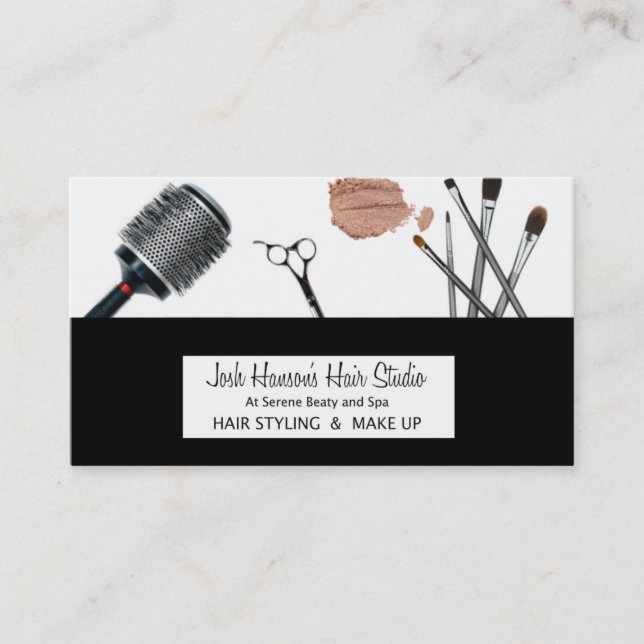 Hair and Makeup Business Card (Front)
