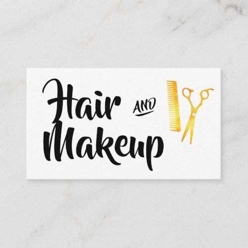 Hair and Makeup Business Card