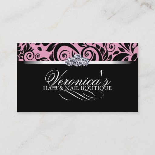 Customizable Hair and Nail Salon Business Cards