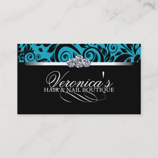 Customizable Hair and Nail Salon Business Cards