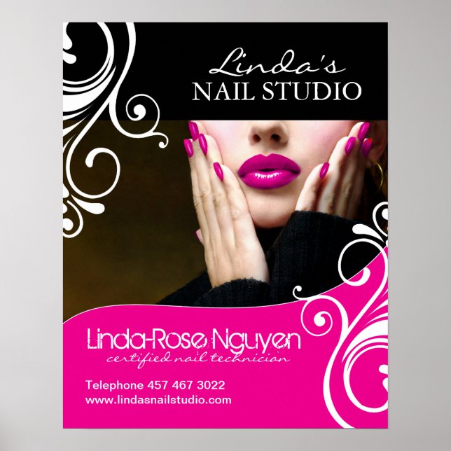 Hair and Nail Salon Poster (Front)