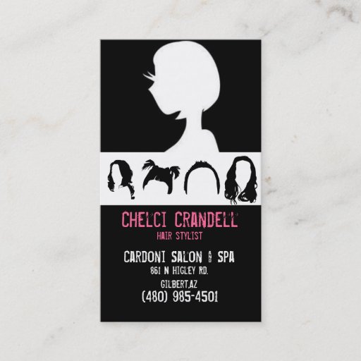 Customizable Hair Business Cards