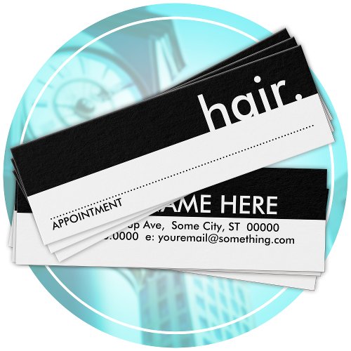 hair appointment card