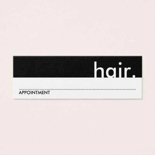 hair appointment card (Front)