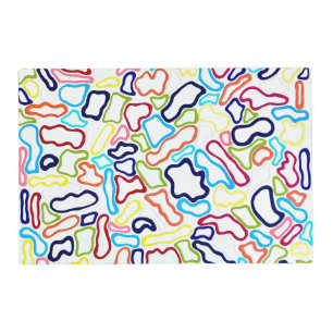 Hair Bands Laminated Placemat