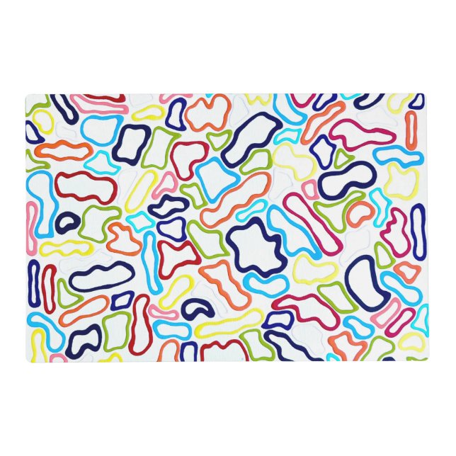 Hair Bands Laminated Placemat (Front)