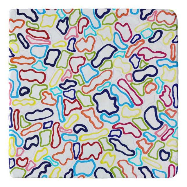 Hair Bands Marble Trivet (Front)
