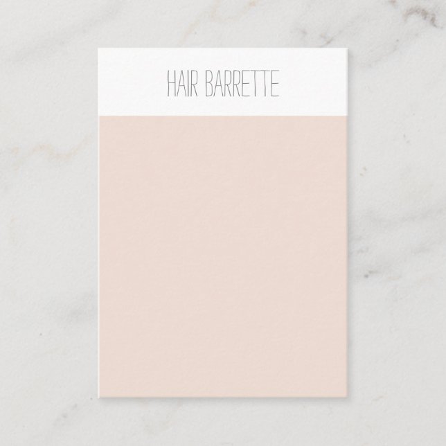 Hair Barrette Pins Display Card (Front)