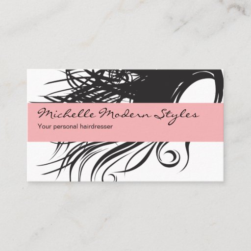 Customizable Hair Beauty Business Cards