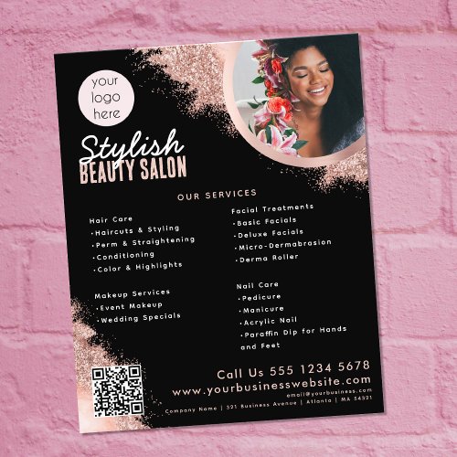Hair Beauty Hair Nail Salon Hairdresser Beautician Flyer