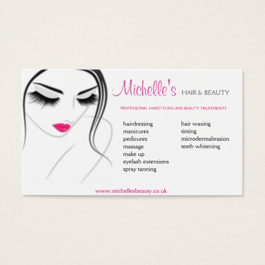 Hair & Beauty salon, business card design | Zazzle.com