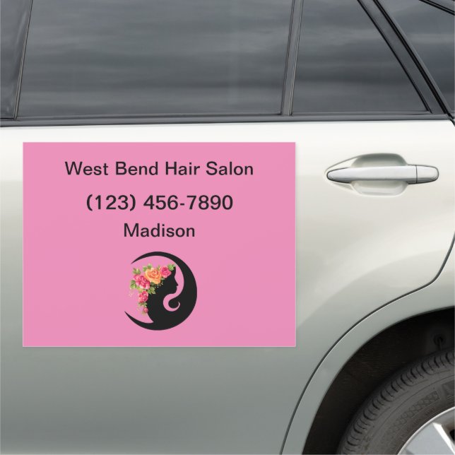 Hair Beauty Salon Mobile Car Magnets (In Situ)