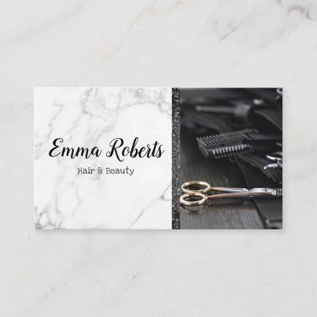 Hair & Beauty Specialist Salon Hairdresser Barber Business Card (Front)