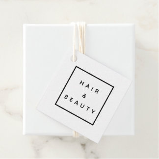 HAIR + BEAUTY stylist business promotion label