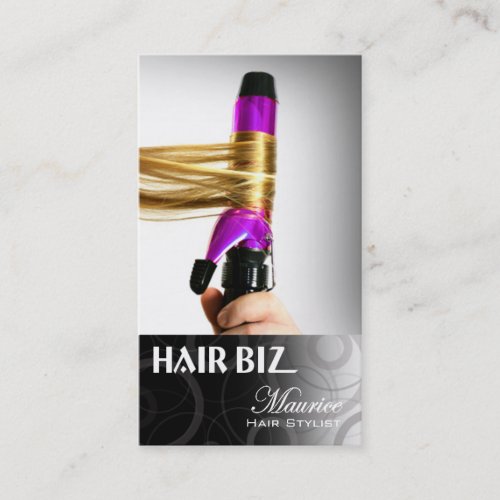Hair Biz _ Hair Stylist Beauty Salon Spa Friseur Business Card