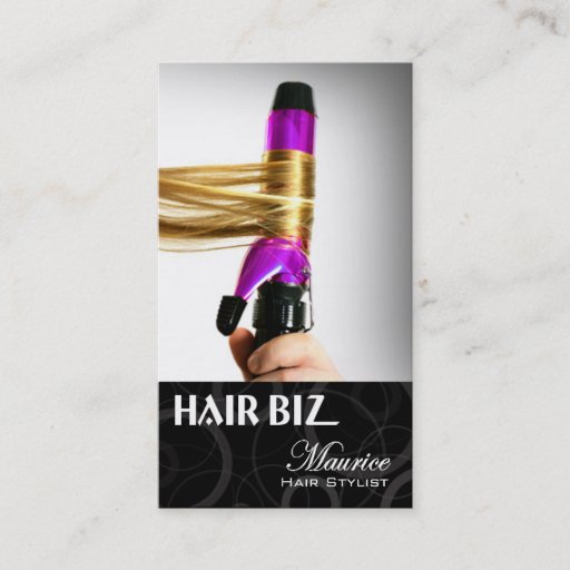 Customizable Hair Biz - Hair Stylist Beauty Salon Spa Friseur Business Card
