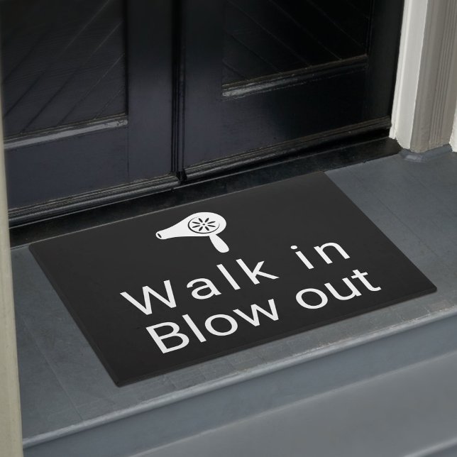 Hair Blow Dry Bar Salon Welcome Doormat (Creator Uploaded)