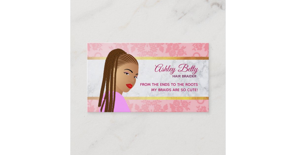 Hair Braider Business Cards