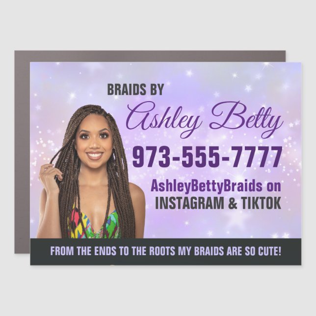 Hair Braider Car Magnet (Front)