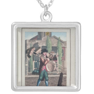 Hair Brooms, Shoreditch Church Silver Plated Necklace