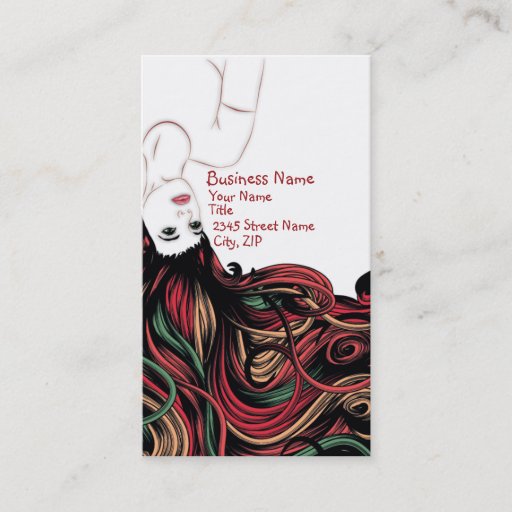 Customizable Hair Business Business Card