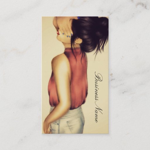 Customizable Hair Business Card