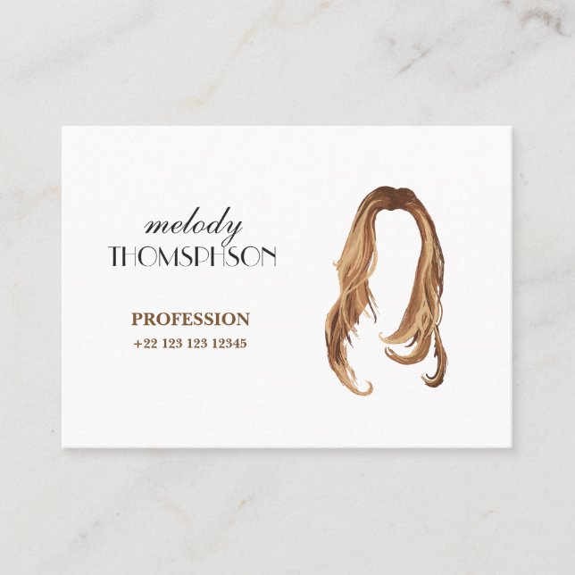 Hair Business Card (Front)