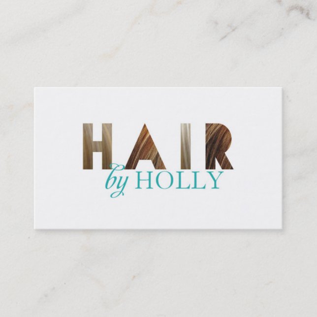 Hair by Holly Custom Business Cards (Front)