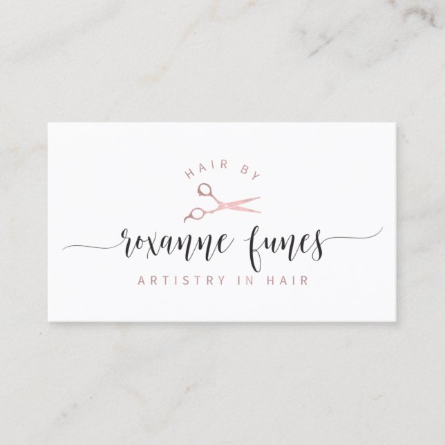 Hair by Roxanne Business Card (Front)