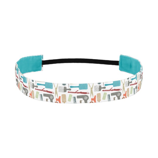 Hair Care Pattern Athletic Headband (Front)