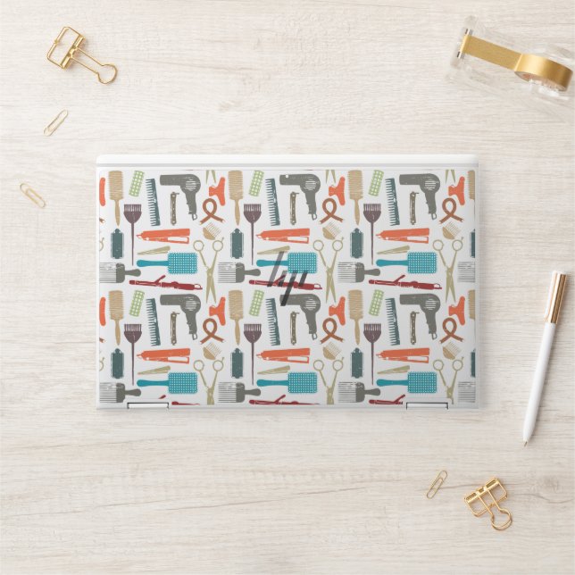 Hair Care Pattern HP Laptop Skin (Desk)