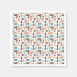 Hair Care Pattern Napkins