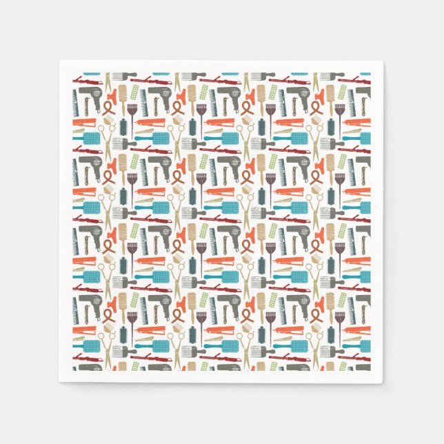 Hair Care Pattern Napkins (Front)