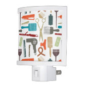 Hair Care Pattern Night Light (Left)