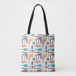 Hair Care Pattern Tote Bag