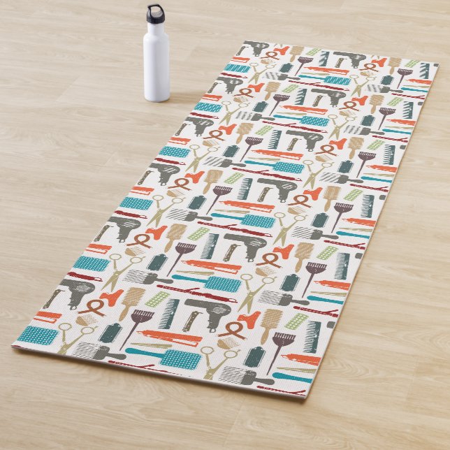 Hair Care Pattern Yoga Mat (In Situ)
