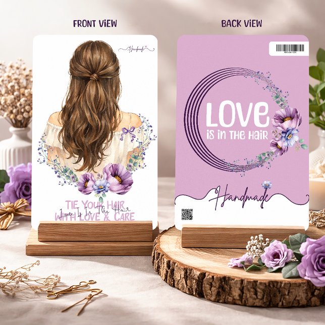 Hair Clip & Scrunchie Display Card  Floral Boutiqe (Creator Uploaded)