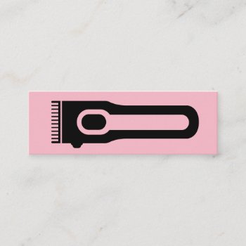 Hair Clipper | Barber | Hair Stylist Mini Business Card by lovely_businesscards at Zazzle
