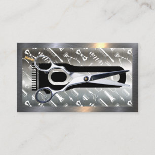 Hair Clippers Scissors Barber Business Card