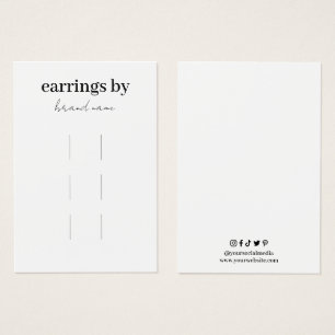 Hair Clips Display Business Card