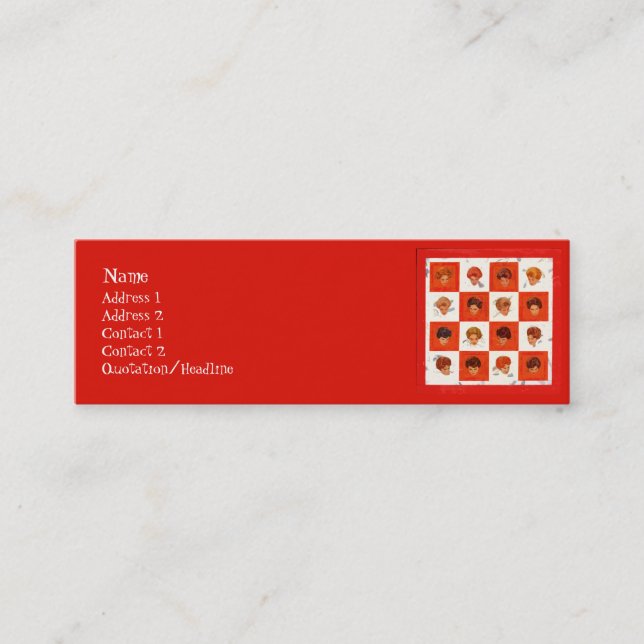 Hair Color Bingo Business Cards (Front)