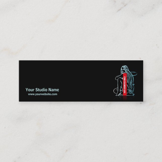 HAIR COSMETICS NAILS - Card, Business, Profile Mini Business Card (Front)