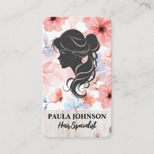 Hair Cuts Salon Beauty Business Card